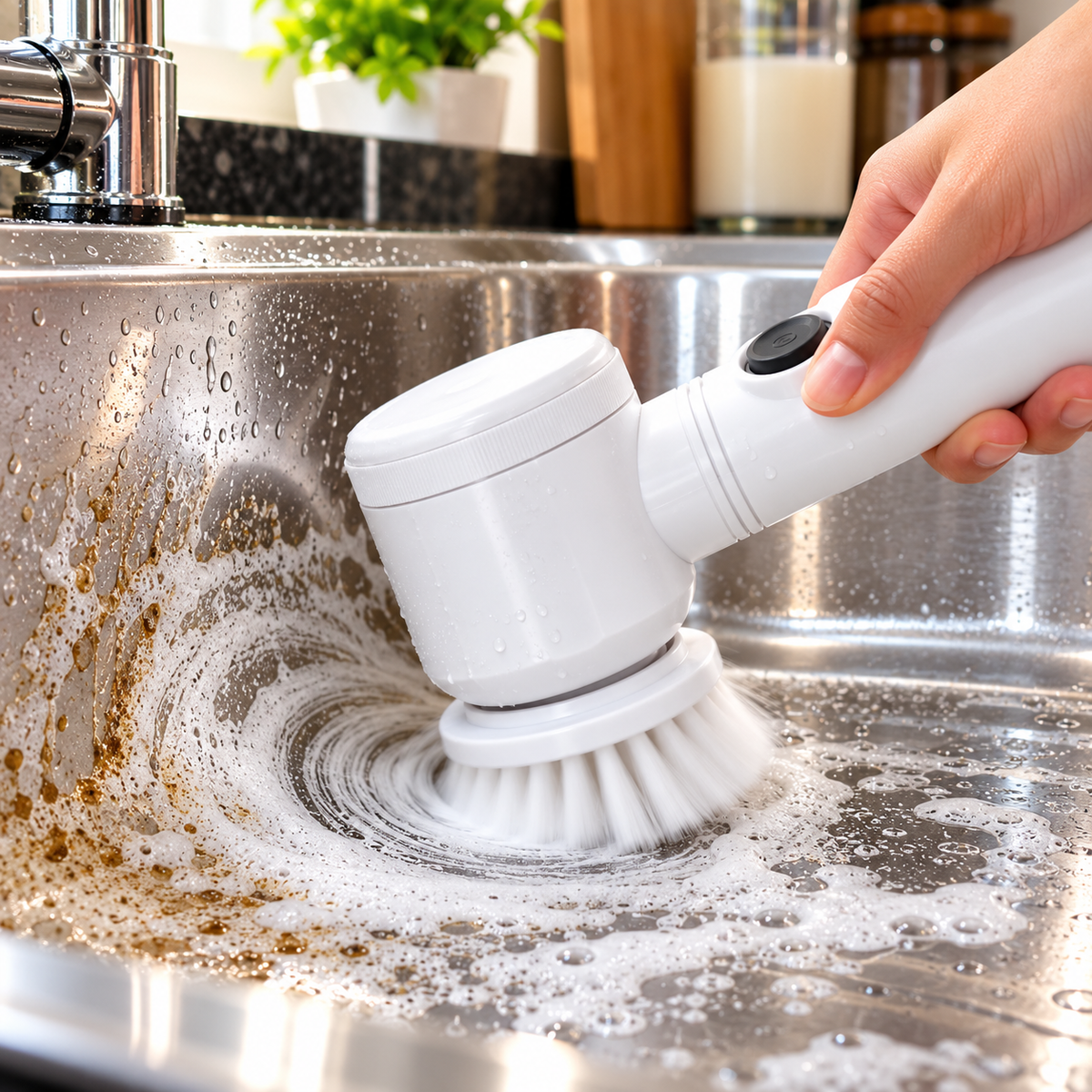 ROVIK Electric Spin Scrubber | Cordless Cleaning Brush