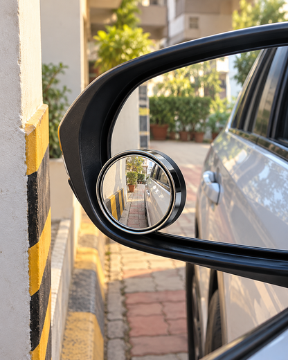 ROVIK Blind Spot Mirror 360° Adjustable Convex Glass